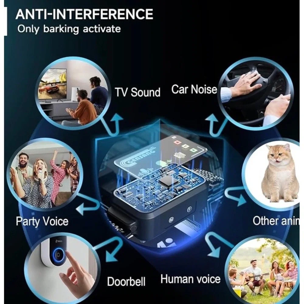 Gensang AI Electronic Dog Collar Anti Barking Training‎ Device GS AC02